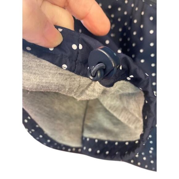 Charles River Windbreaker Chatham Jacket Womens Medium Polka Dot Zipper Pockets - Picture 9 of 9
